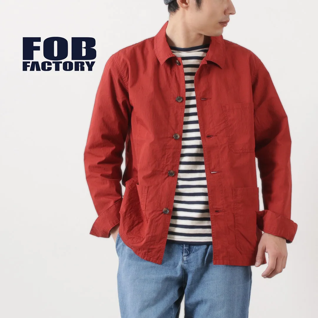 【30％OFF】FOB FACTORY（FOBファクトリー） F2394 フレンチ シャツジャケット 2023年モデル