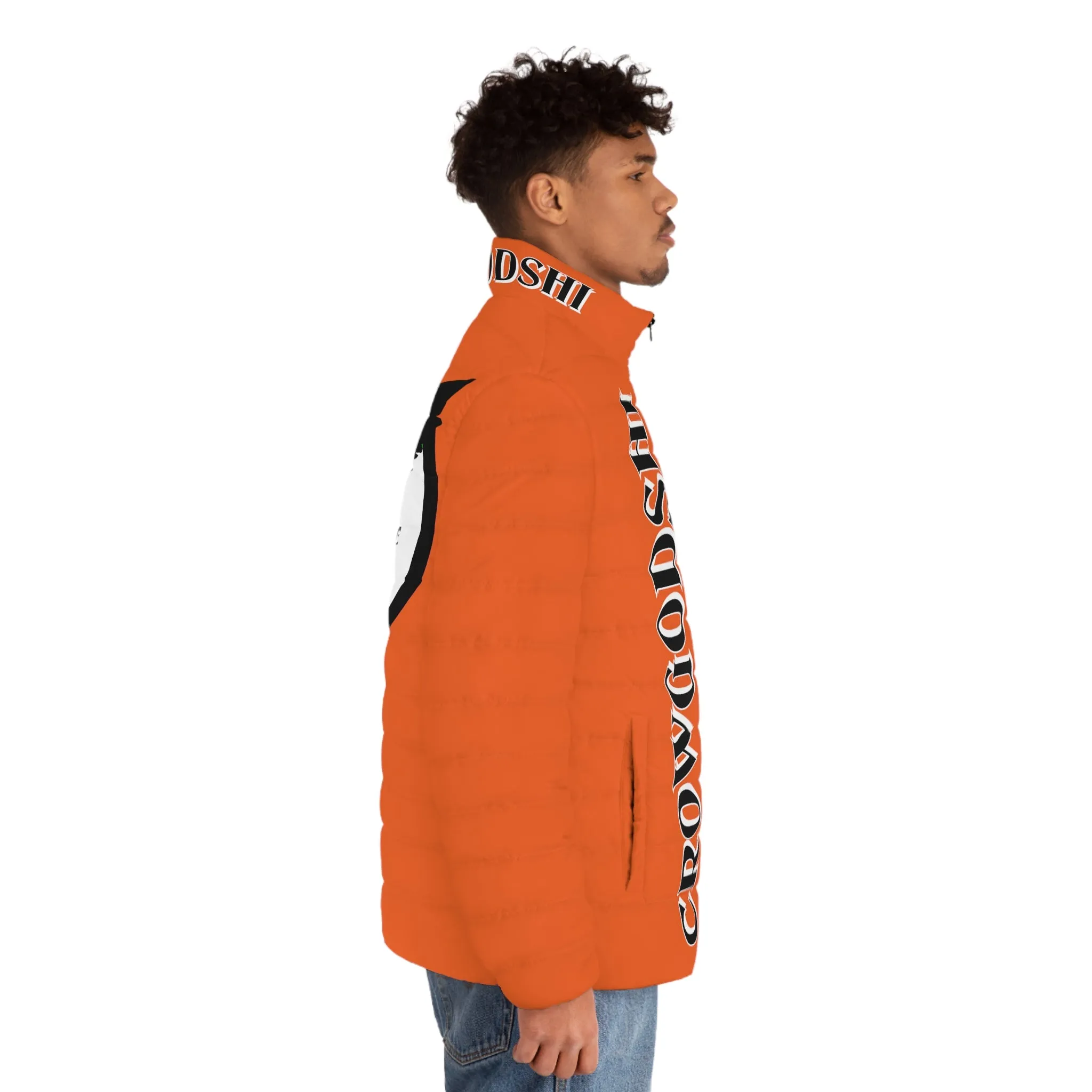 3rd Generation Men's CROWGODSHI Puffer Jacket, ORANGE