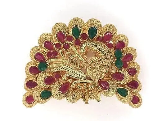 Antique jewellery single peacock hair clip