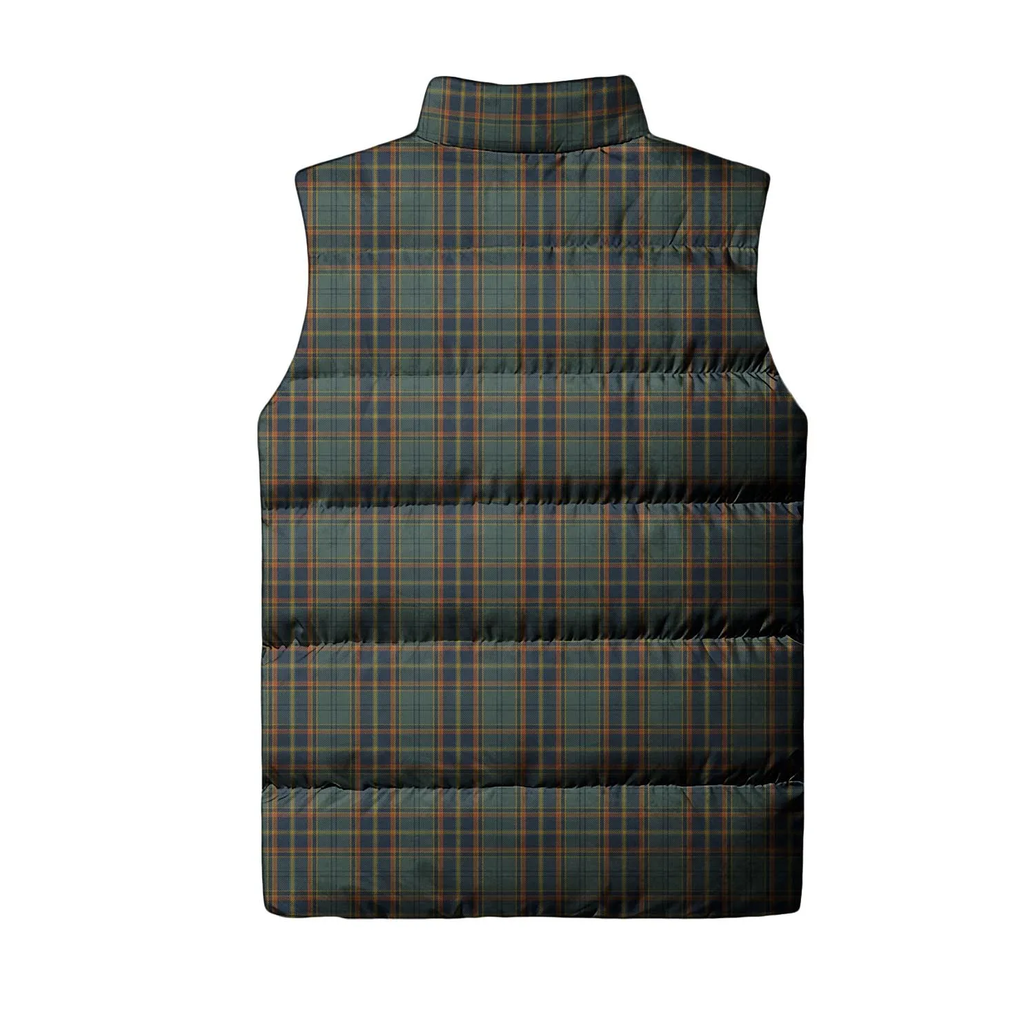 Antrim County Ireland Tartan Sleeveless Puffer Jacket