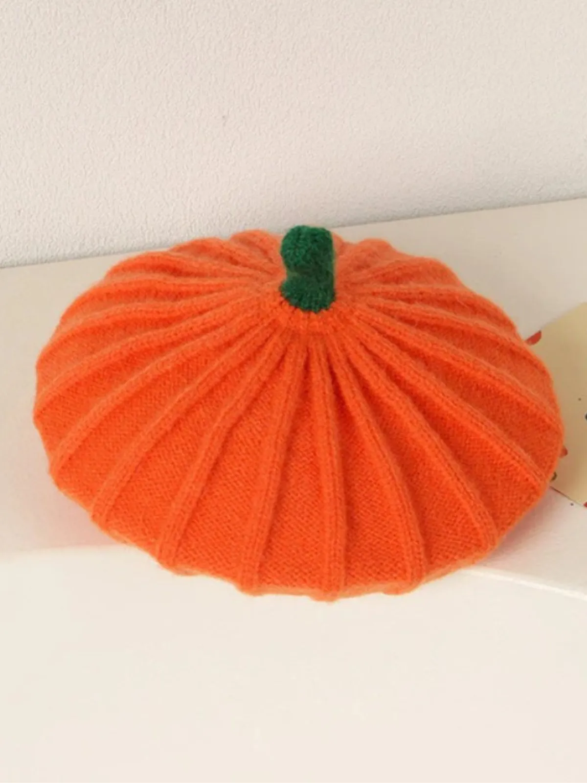 Autumn Bliss Pumpkin Beret Hat