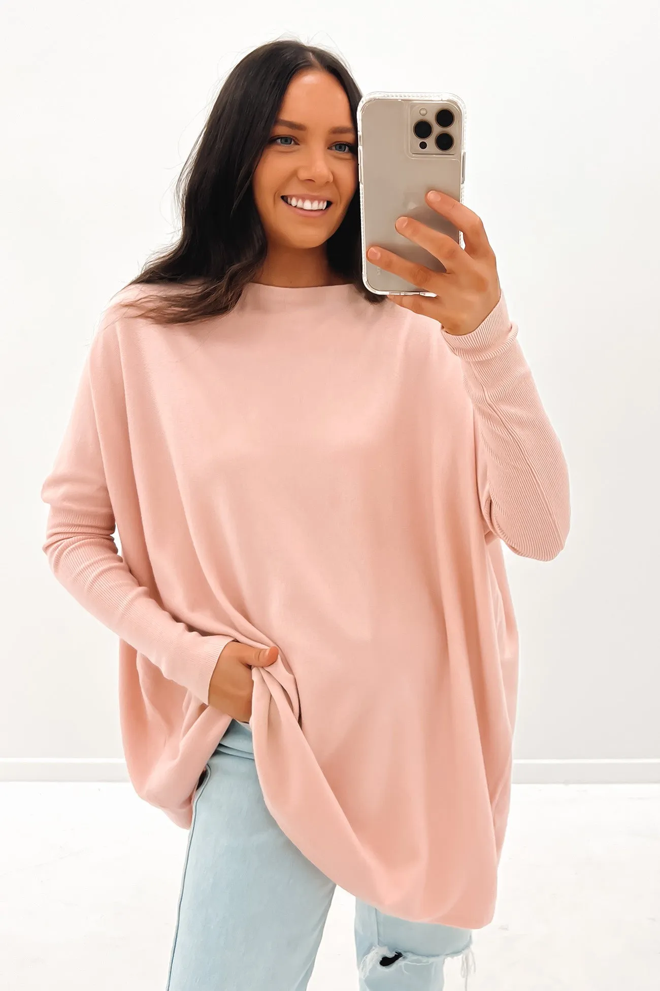 Aziza Knit Jumper Blush