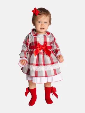 Baby Girl Antonia Collection Tartan Dress - Red