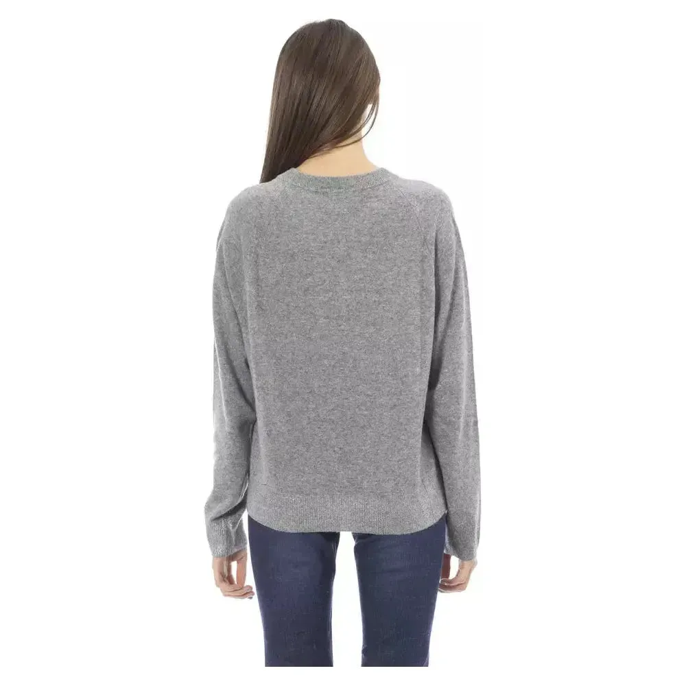 Baldinini Trend "Gray Wool Women's Sweater"