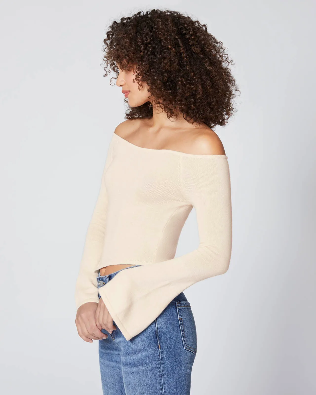 Barre Off-Shoulder Sweater