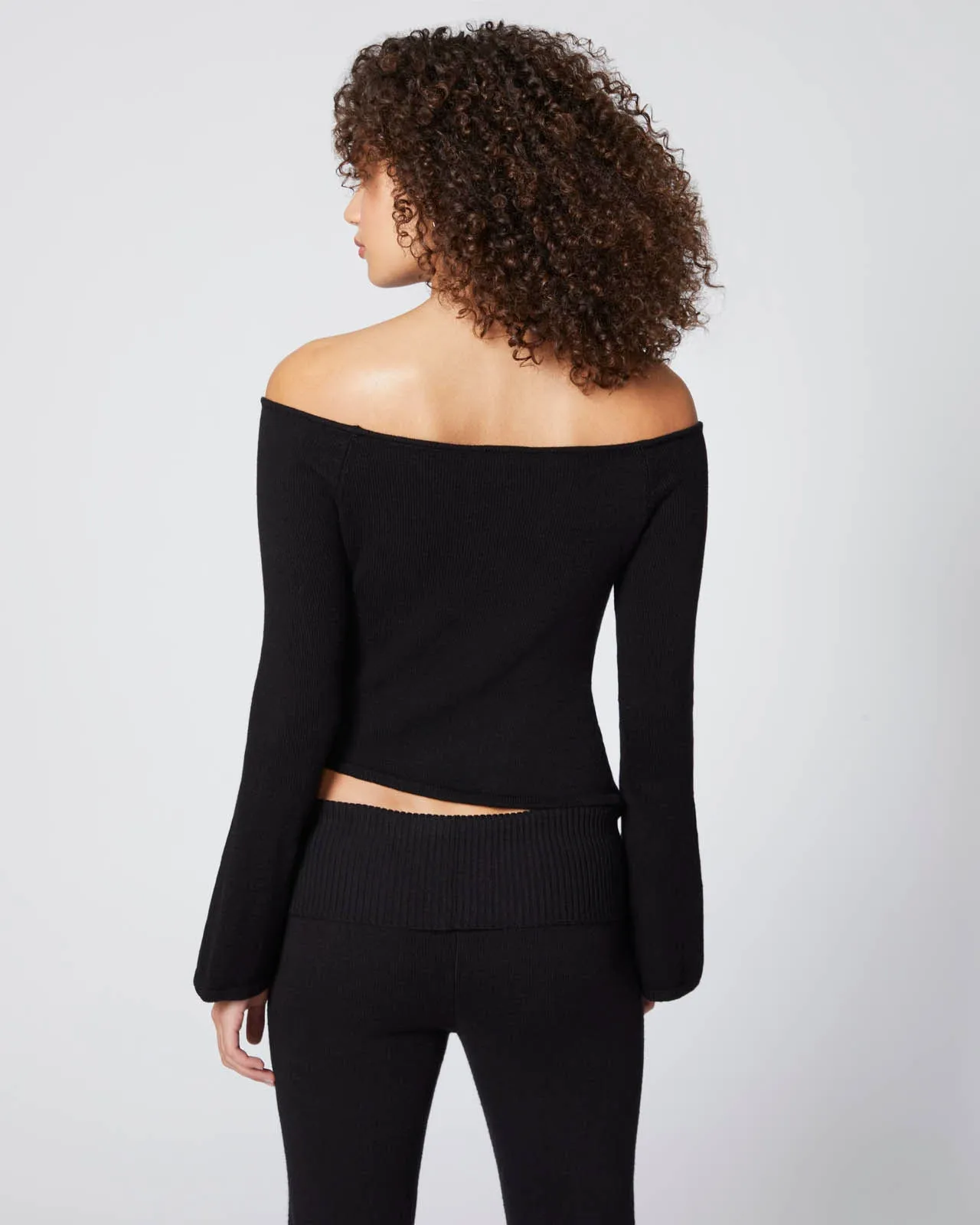 Barre Off-Shoulder Sweater