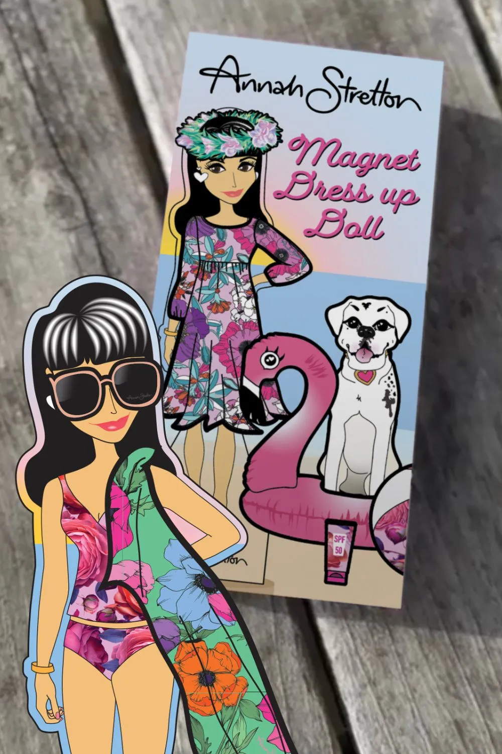 Beach Girl Magnetic Dress Up Doll