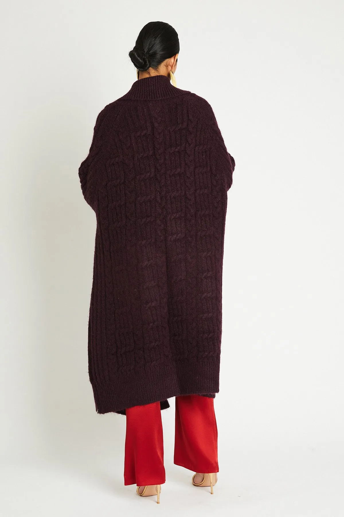   Beryll Anna Cashmere Coat  | Burgundy