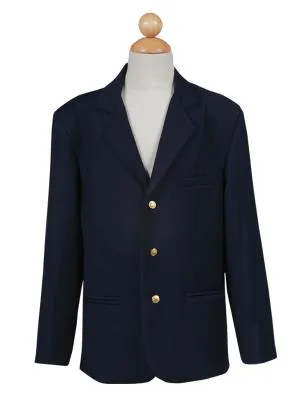 BIG BOYS NAVY THREE BUTTON CORDUROY EASTER BLAZER LITO 605