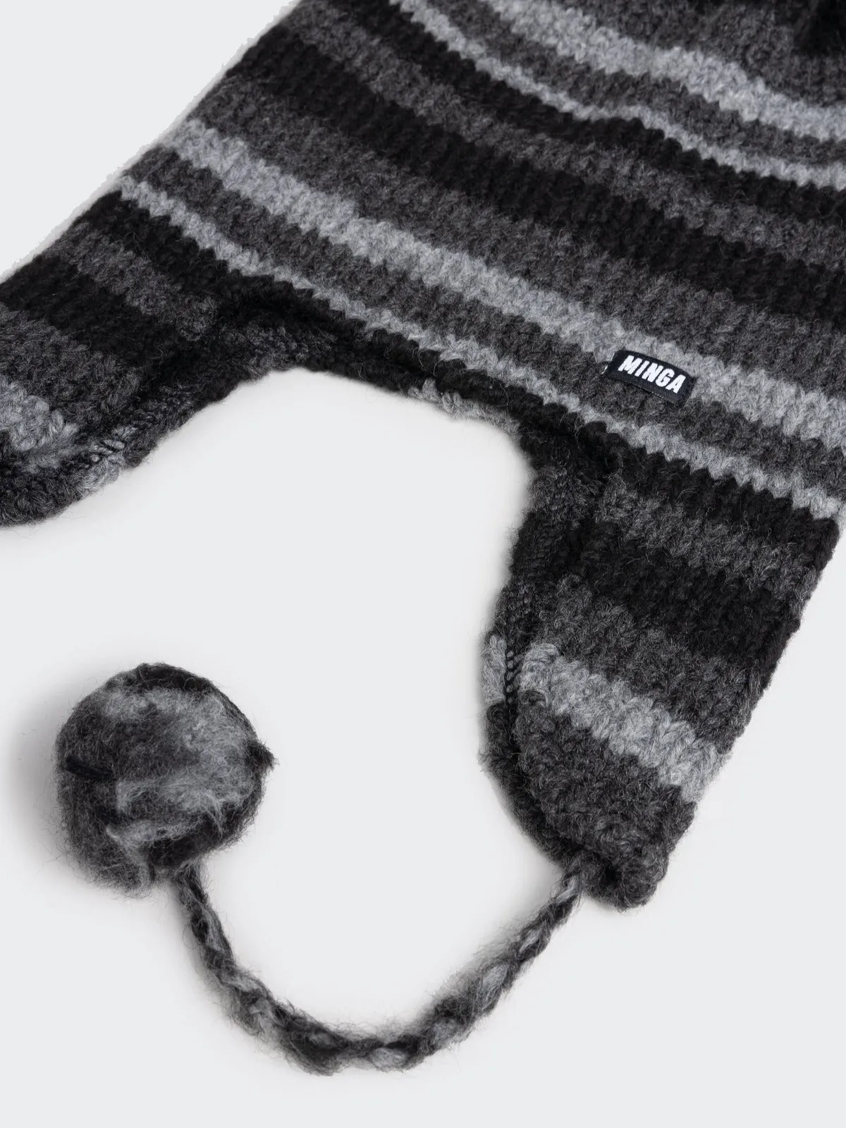 Blaire Stripes Tie Knit Hat