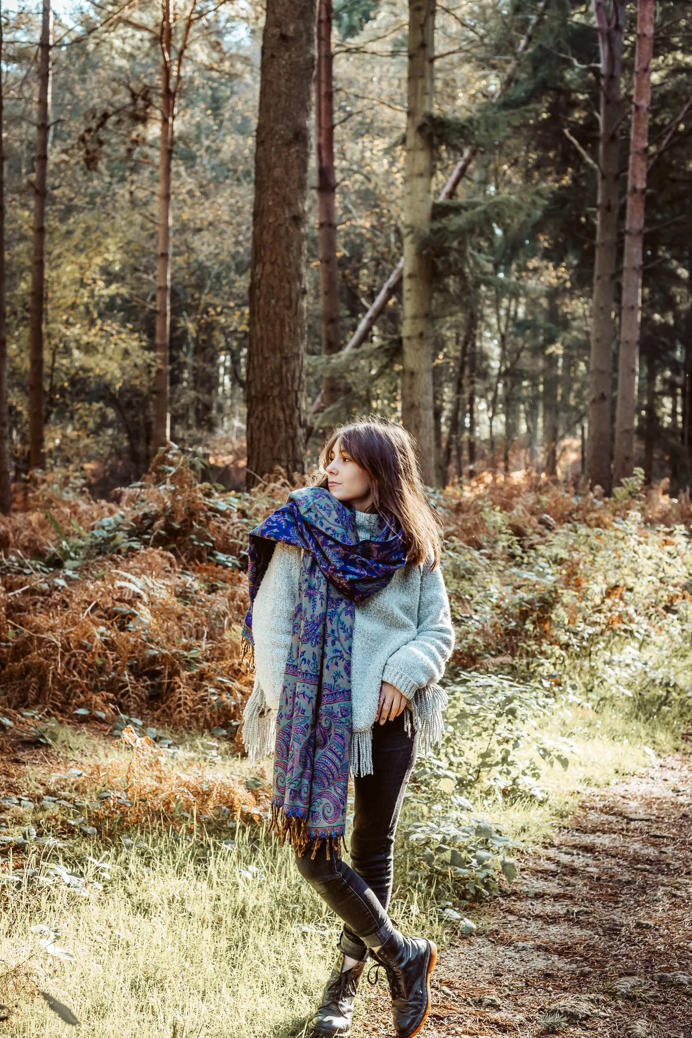 Blanket Scarf | Purple