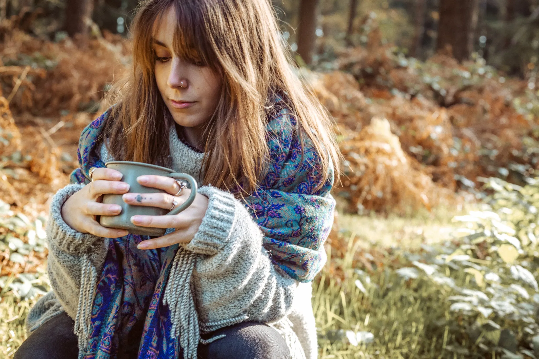 Blanket Scarf | Purple