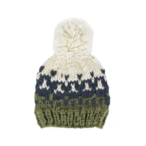 Blueberry Hill Navy Nell Knit Stripe Hat