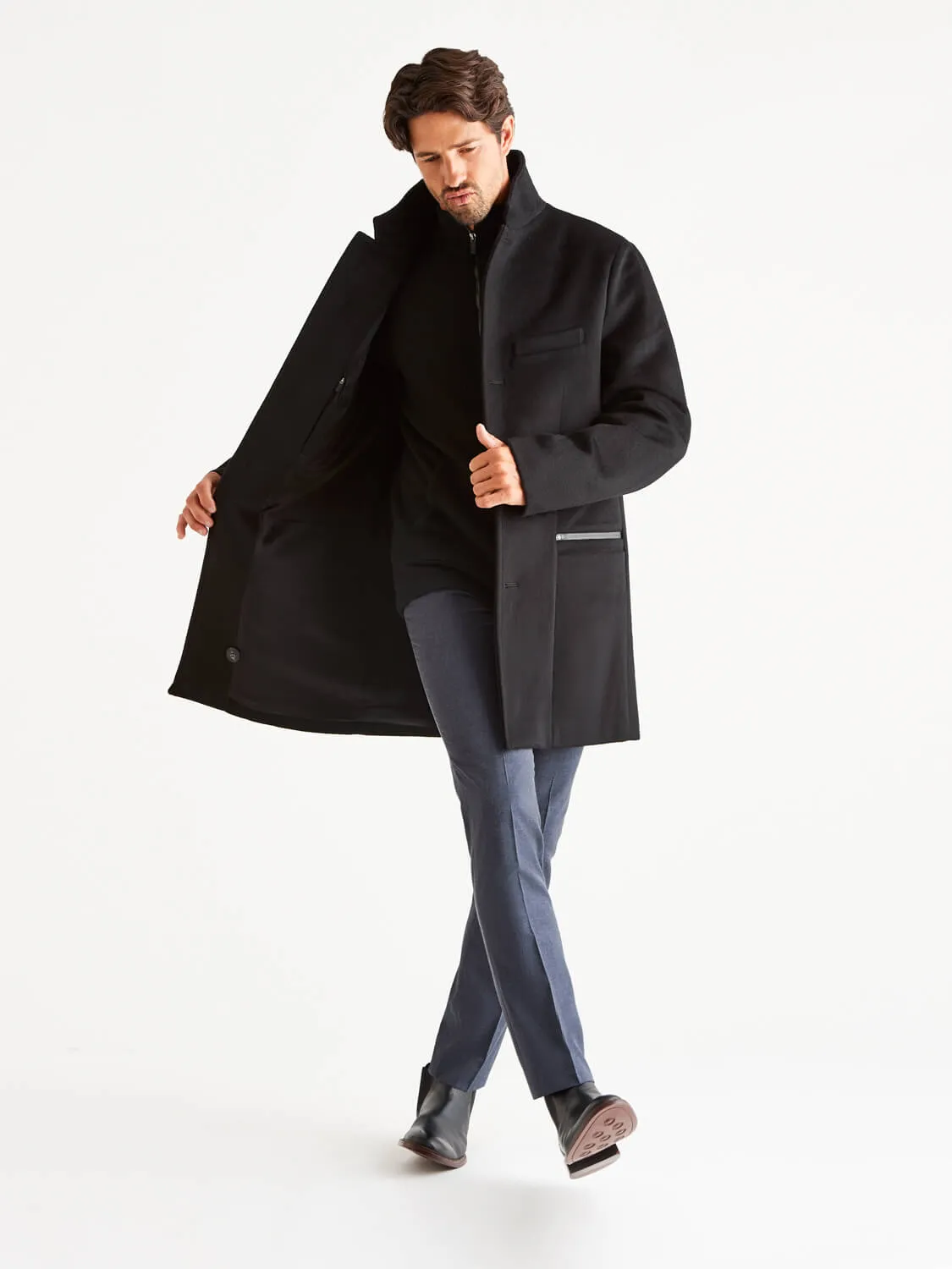 Bordin StormLux™ 100% Cashmere Overcoat