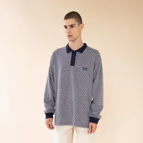 bound 'Indigo Heavy Knit' LS Polo