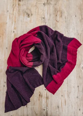 Bowden Colour Block Stole in Rosehip