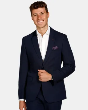 BROOKSFIELD - Essential Linen Blend Blazer - Navy