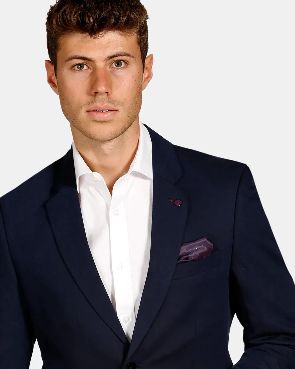 BROOKSFIELD - Essential Linen Blend Blazer - Navy