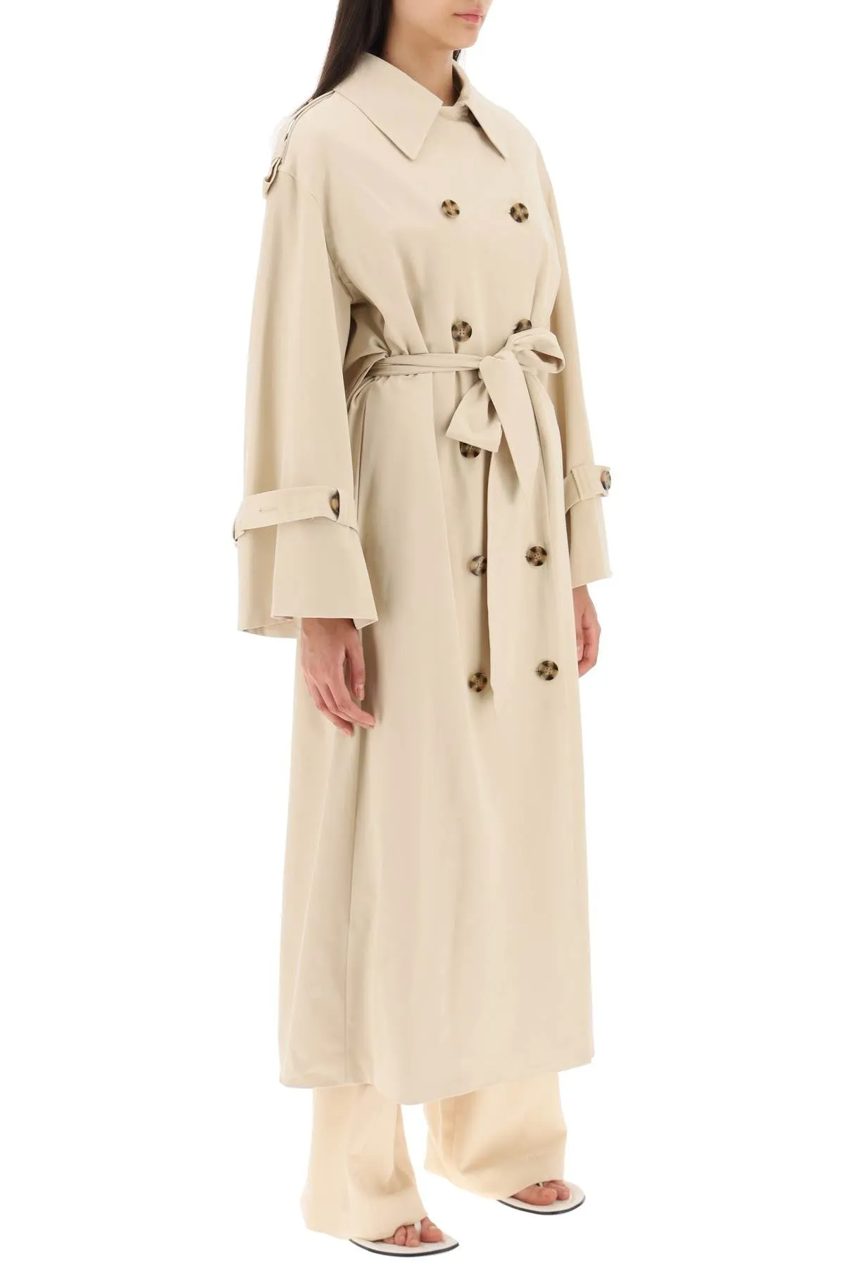 By Malene Birger 'alanis' Double-Breasted Trench Coat (Size - 36)