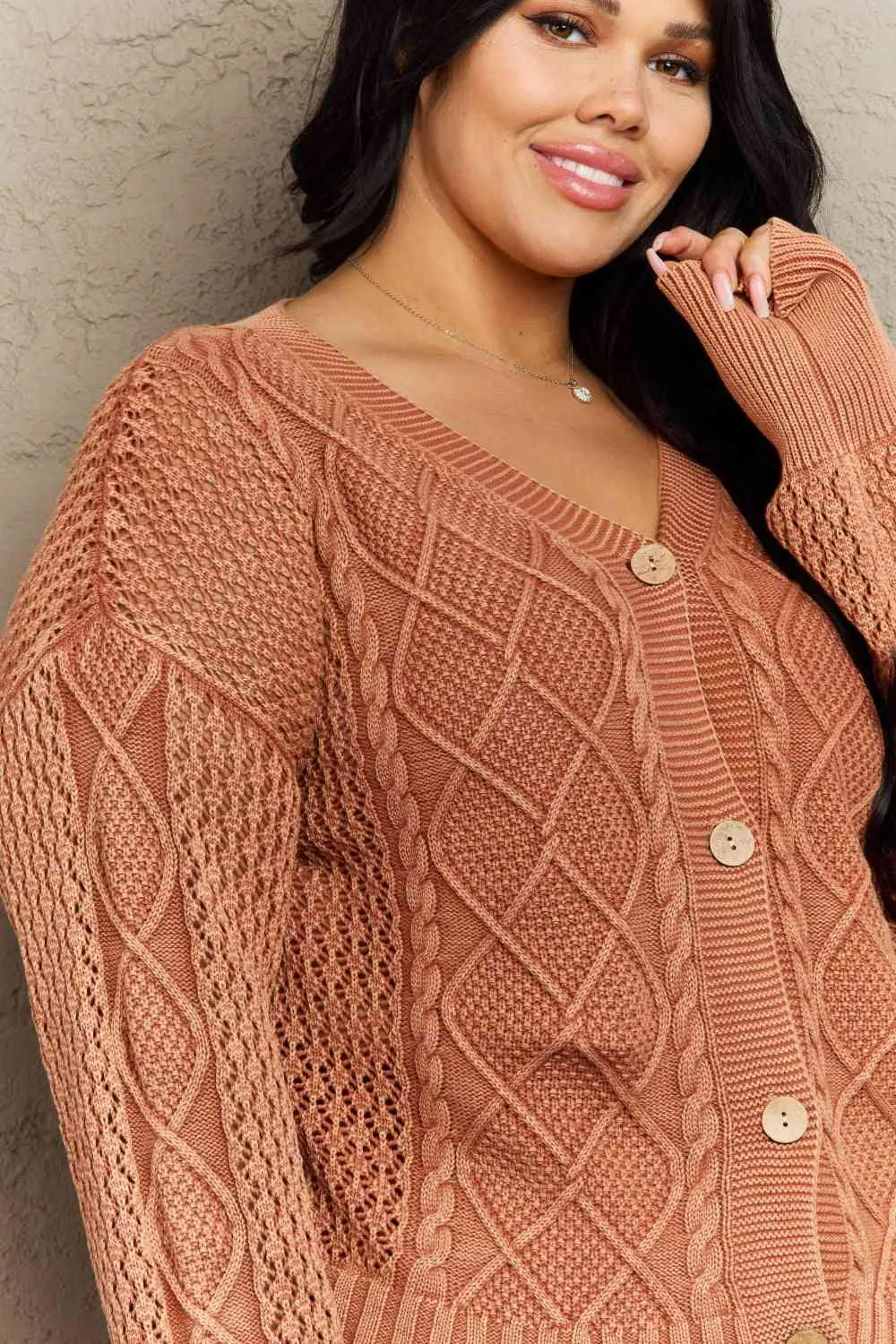 CABLE KNIT CARDIGAN