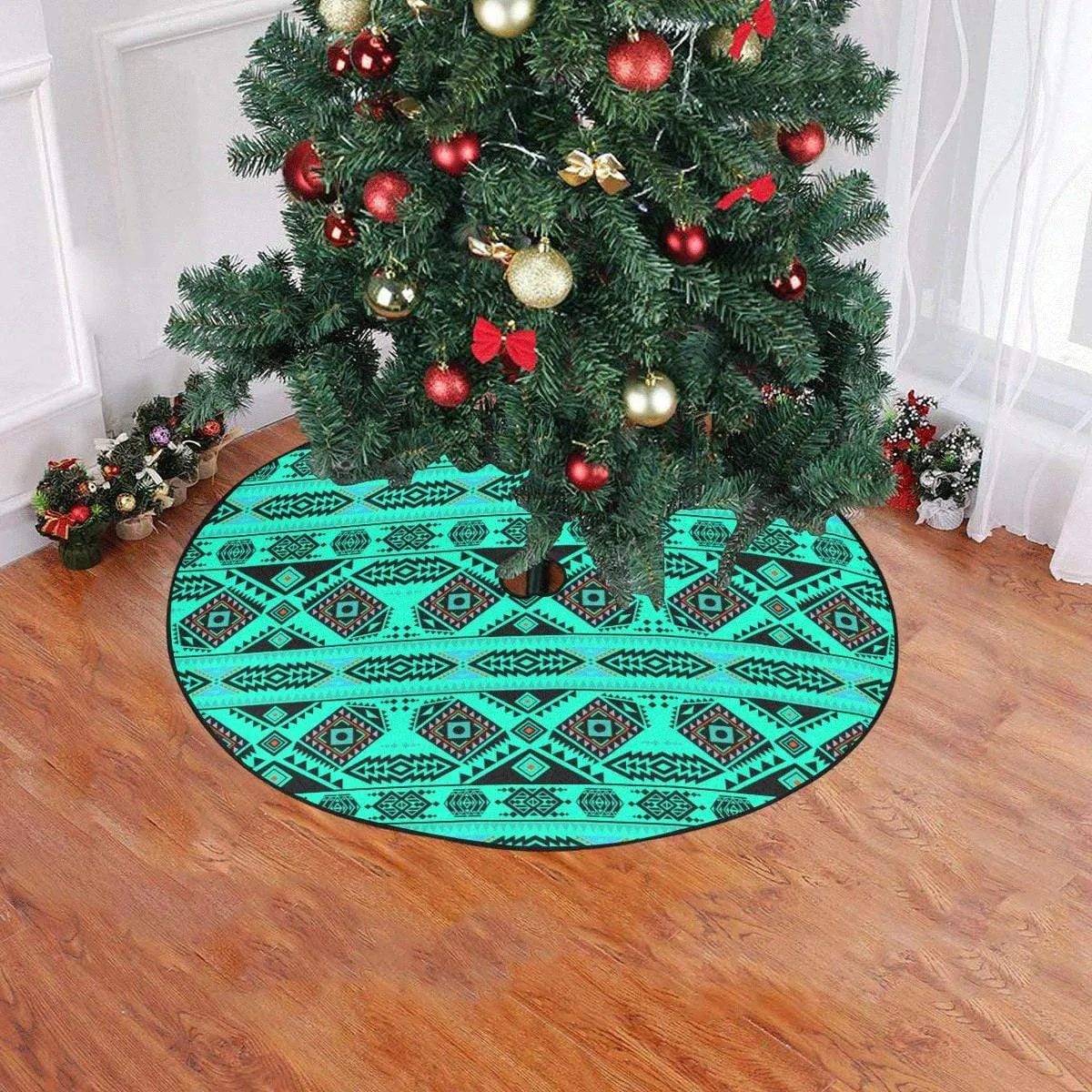 California Coast Big Seas Christmas Tree Skirt 47" x 47"