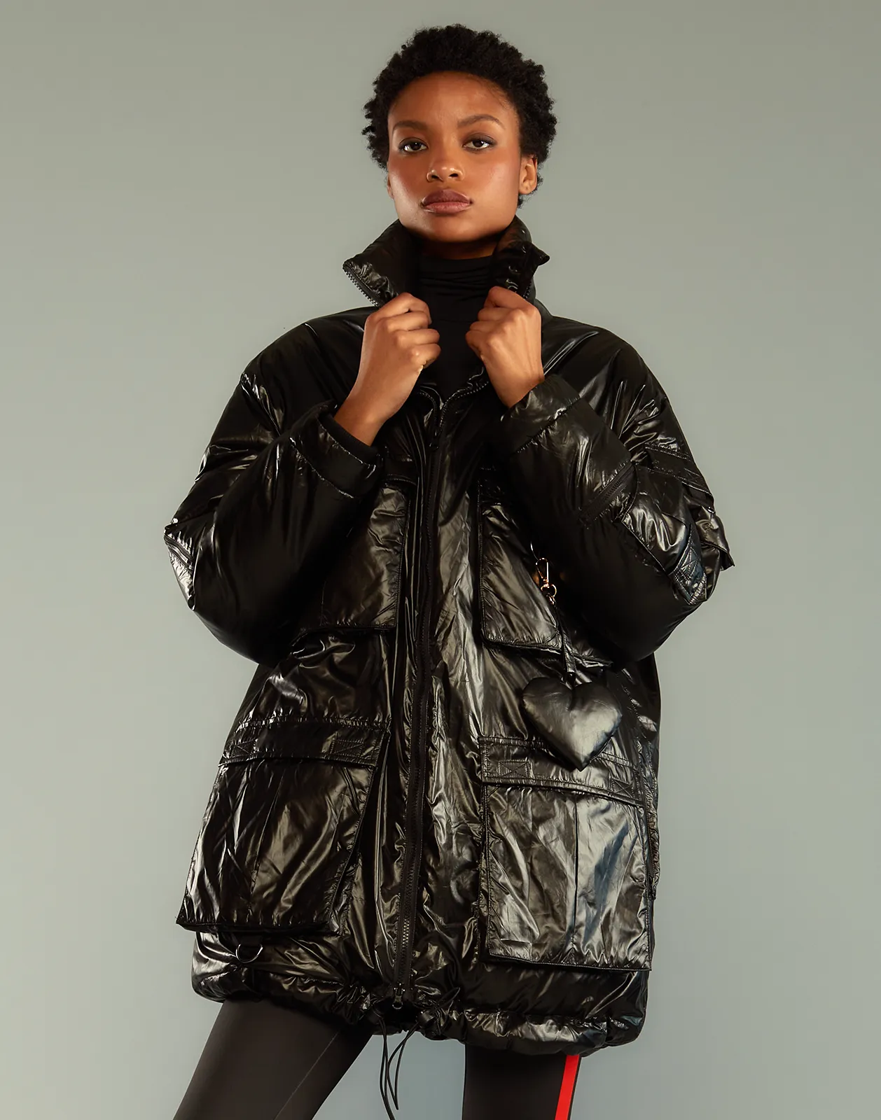 Cargo Pocket Puffer Coat