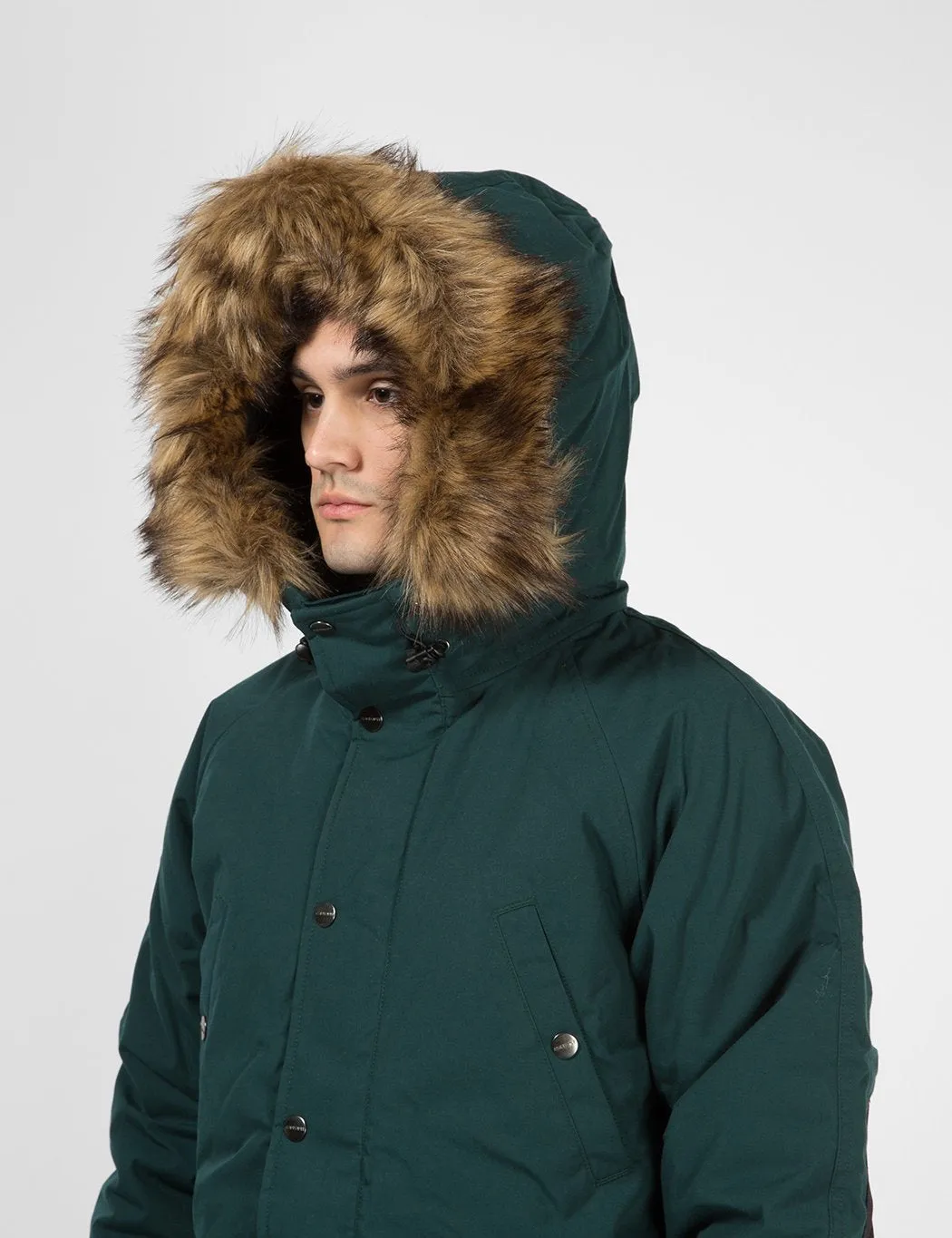 Carhartt-WIP Trapper Parka - Dark Fir Green / Black