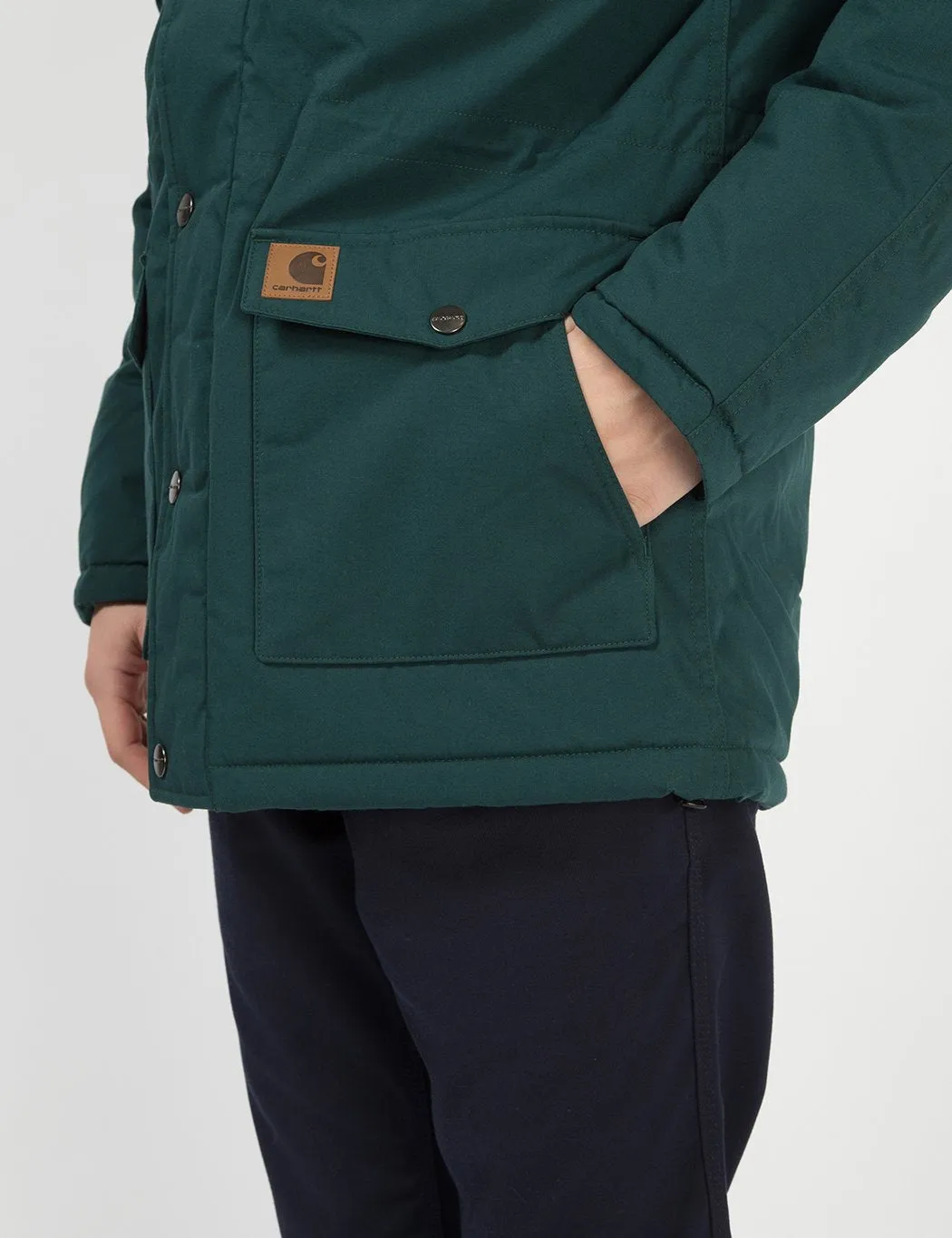 Carhartt-WIP Trapper Parka - Dark Fir Green / Black