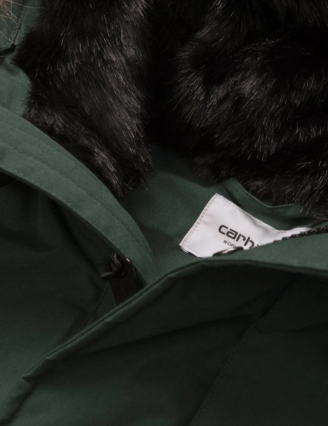 Carhartt-WIP Trapper Parka - Dark Fir Green / Black