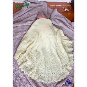 Circular Baby Shawl Knitting Pattern (K410)