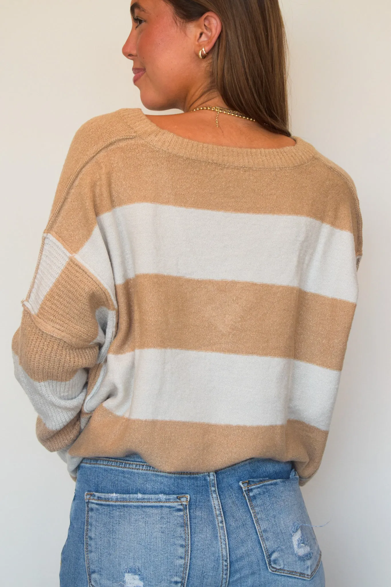 Coffee & Cream Oversized Sweater