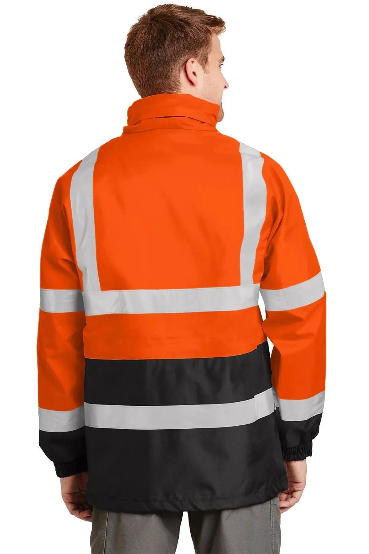 CornerStone Waterproof Parka, Safety Orange/ Black [Brown's Heavy Equipment, Inc.]