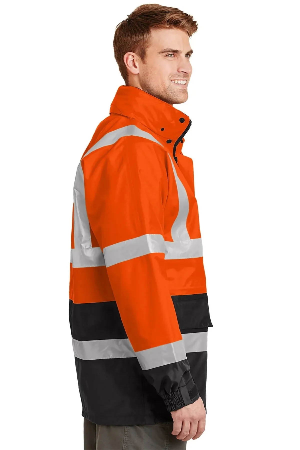 CornerStone Waterproof Parka, Safety Orange/ Black [Brown's Heavy Equipment, Inc.]