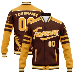 Custom Jacket Bomber Full-Snap Varsity Letterman Personalized Jacket FZ005-D023003-4