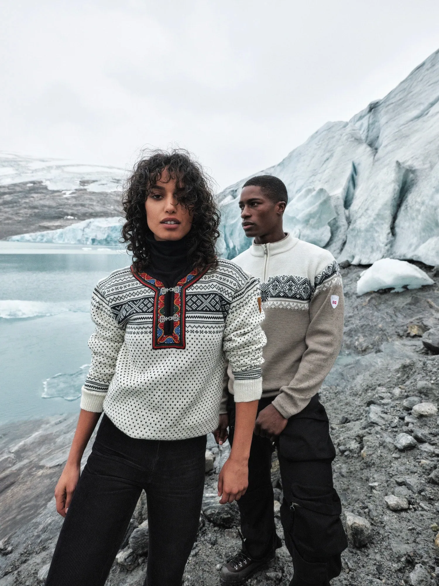 Dale of Norway | Moritz Sweater | Men's | Mountainstone/Off White/Black