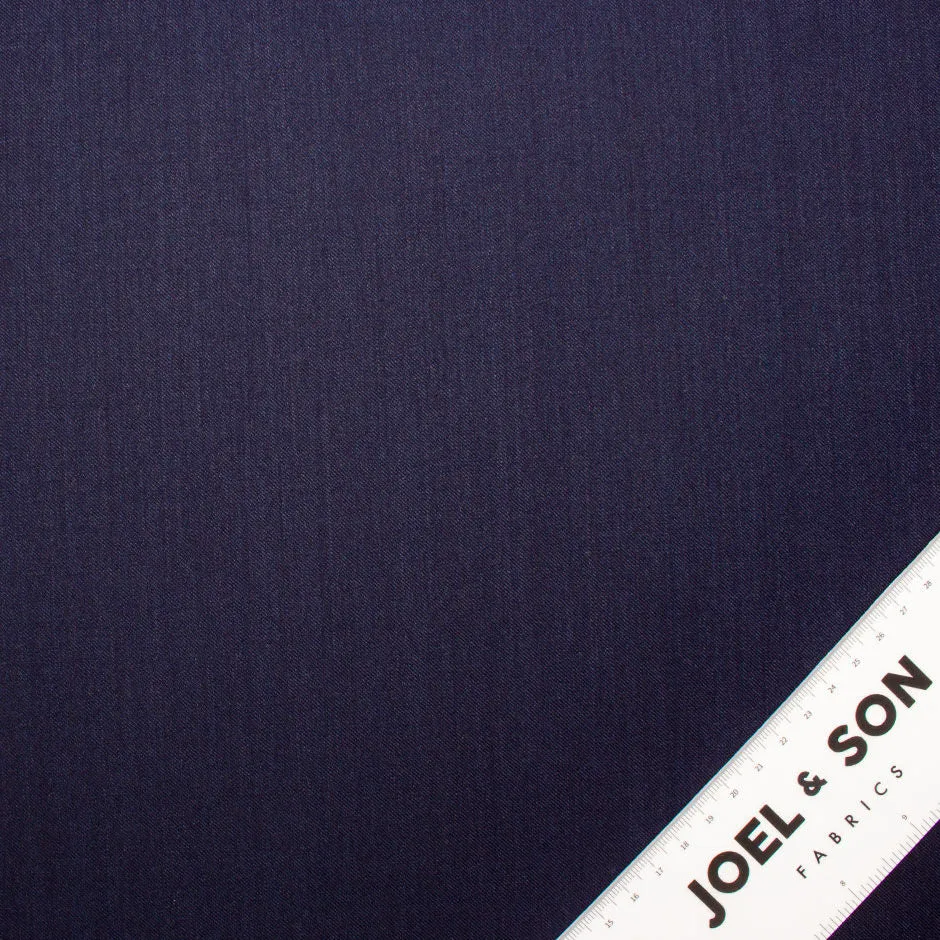 Dark Blue Superfine Melange Wool