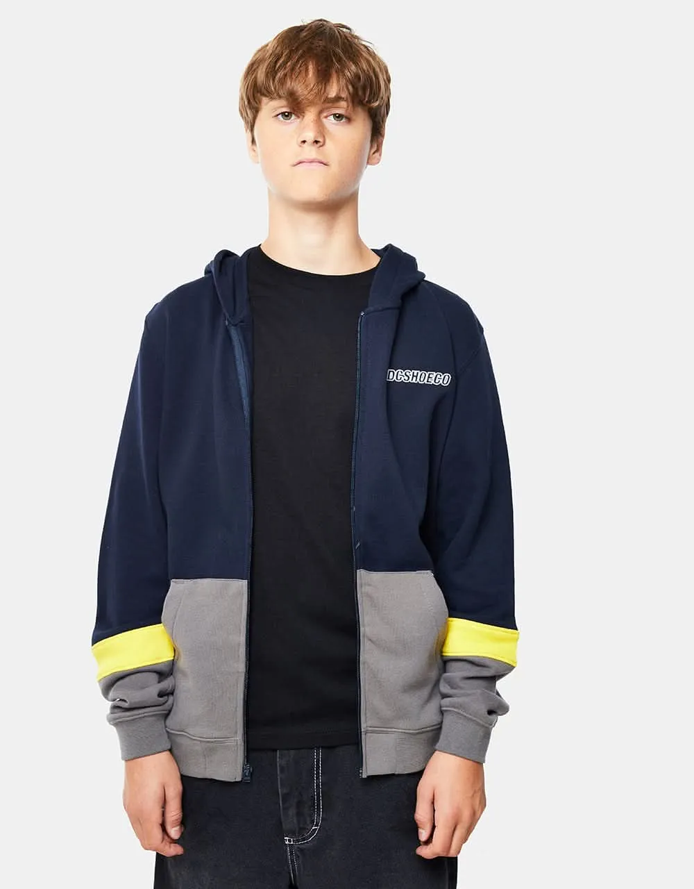 DC Downing Kids Zip Hoodie - Navy Blazer