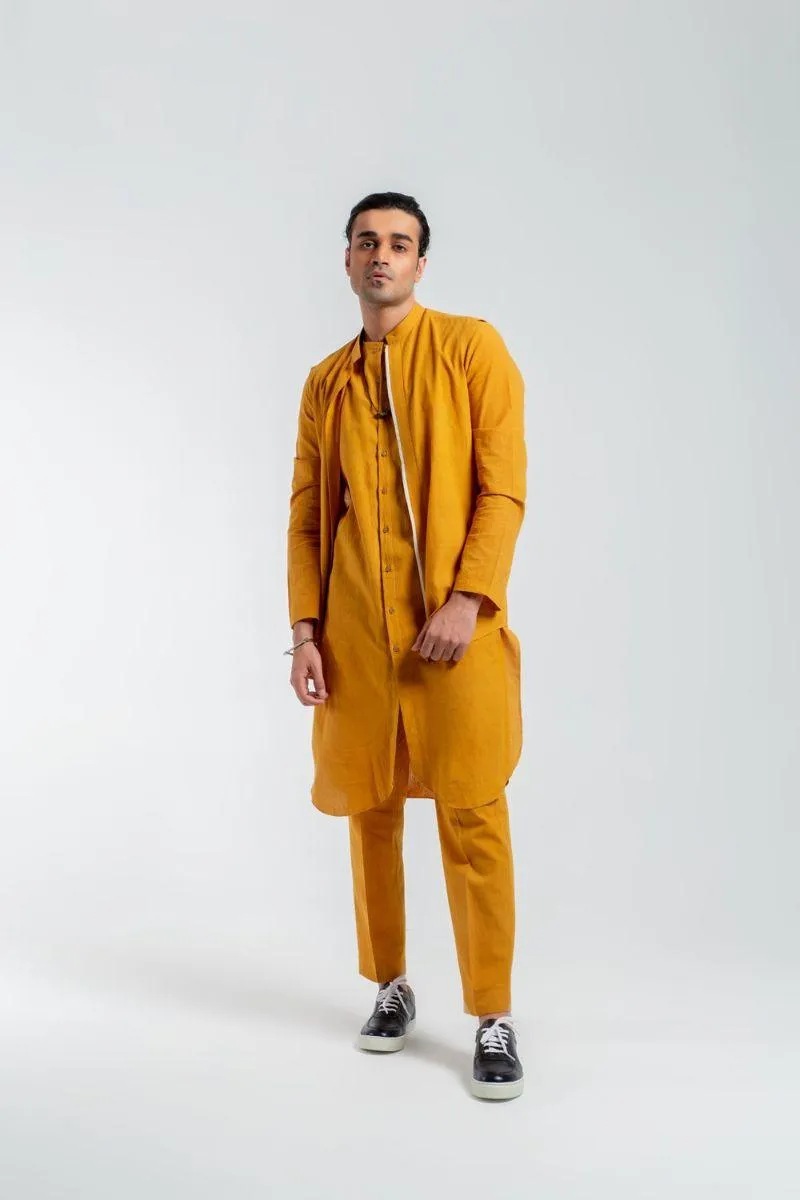 Deepak & Fahad - BAL-M004 - Mustard - Woven Cotton