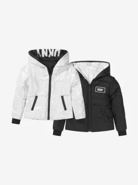 DKNY Girls Reversible Hooded Puffer Jacket