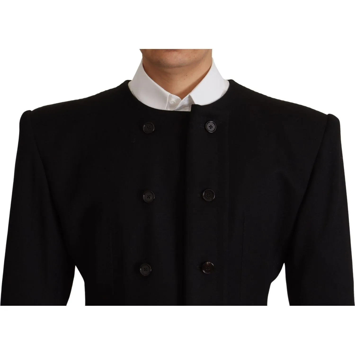 Dolce & Gabbana Elegant Slim Fit Double Breasted Wool Blazer