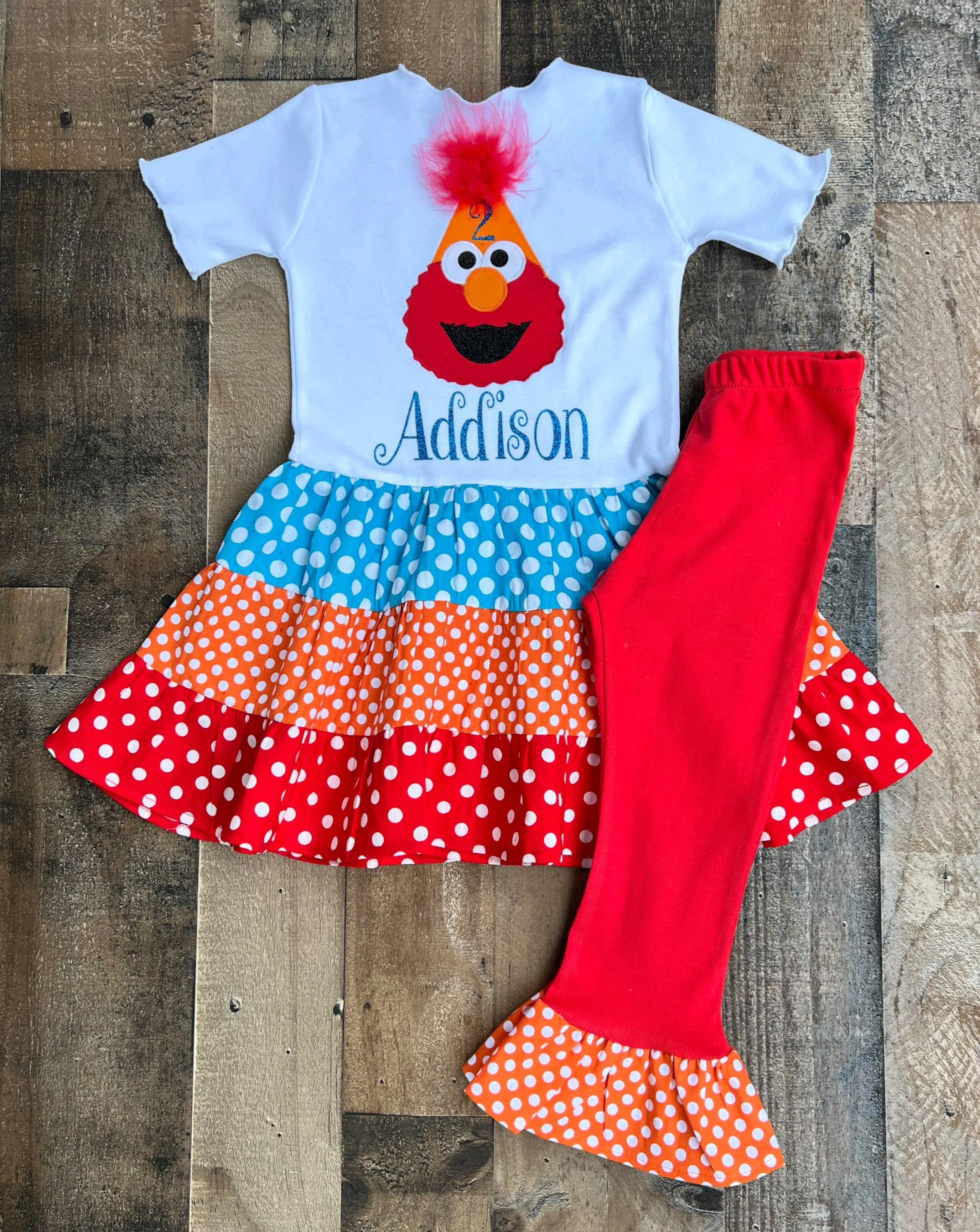 Elmo Birthday Girl Outfit