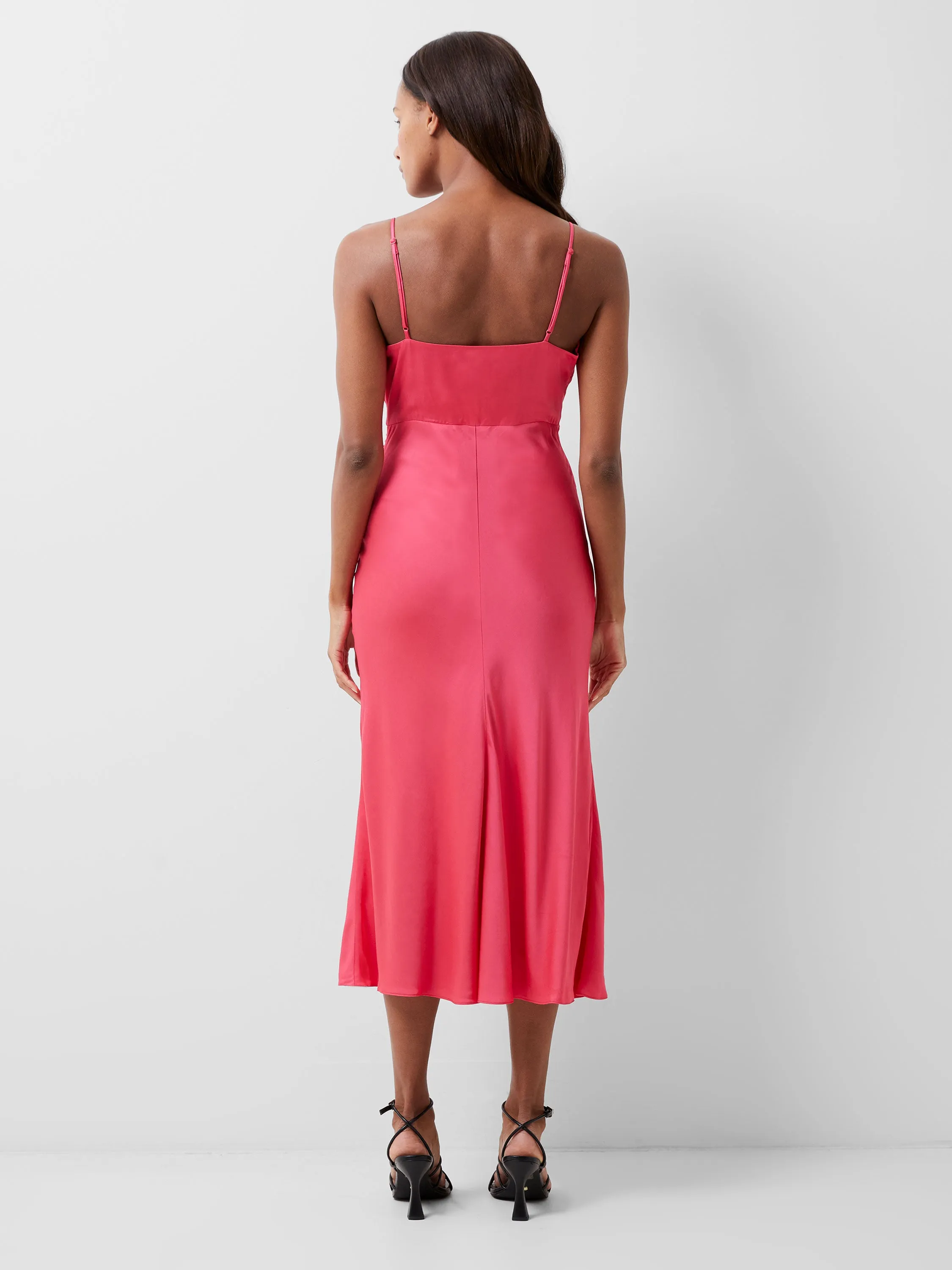 Ennis Satin Slip Midi Dress