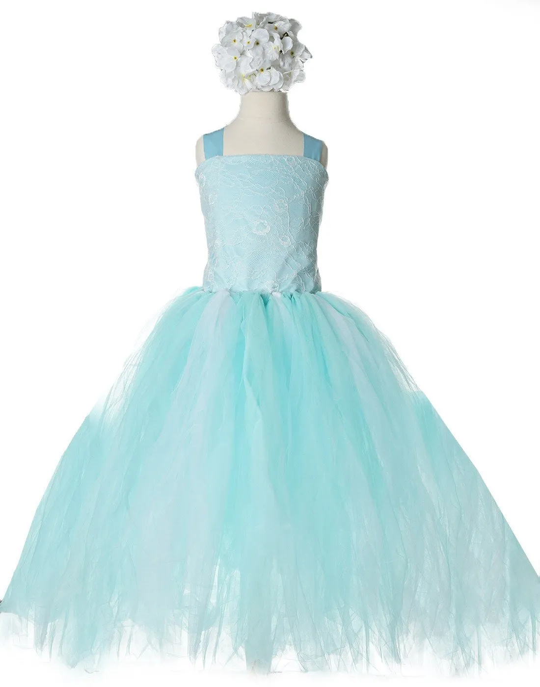 Fairy Tutu Flower Girl Dress - Turquoise