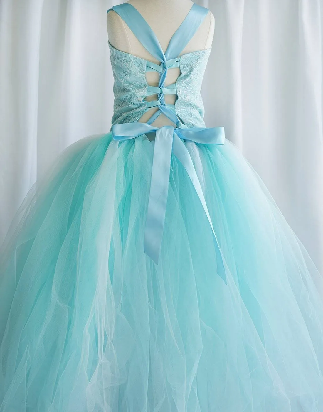 Fairy Tutu Flower Girl Dress - Turquoise