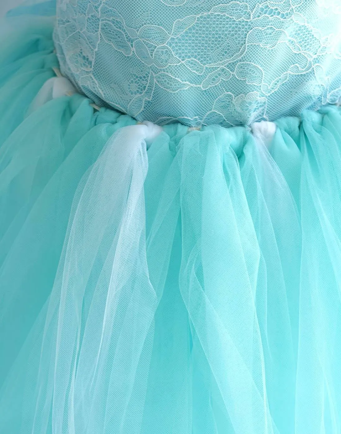 Fairy Tutu Flower Girl Dress - Turquoise