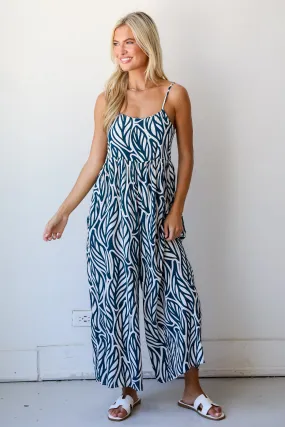 FINAL SALE - Sweet Feeling Teal Jumpsuit