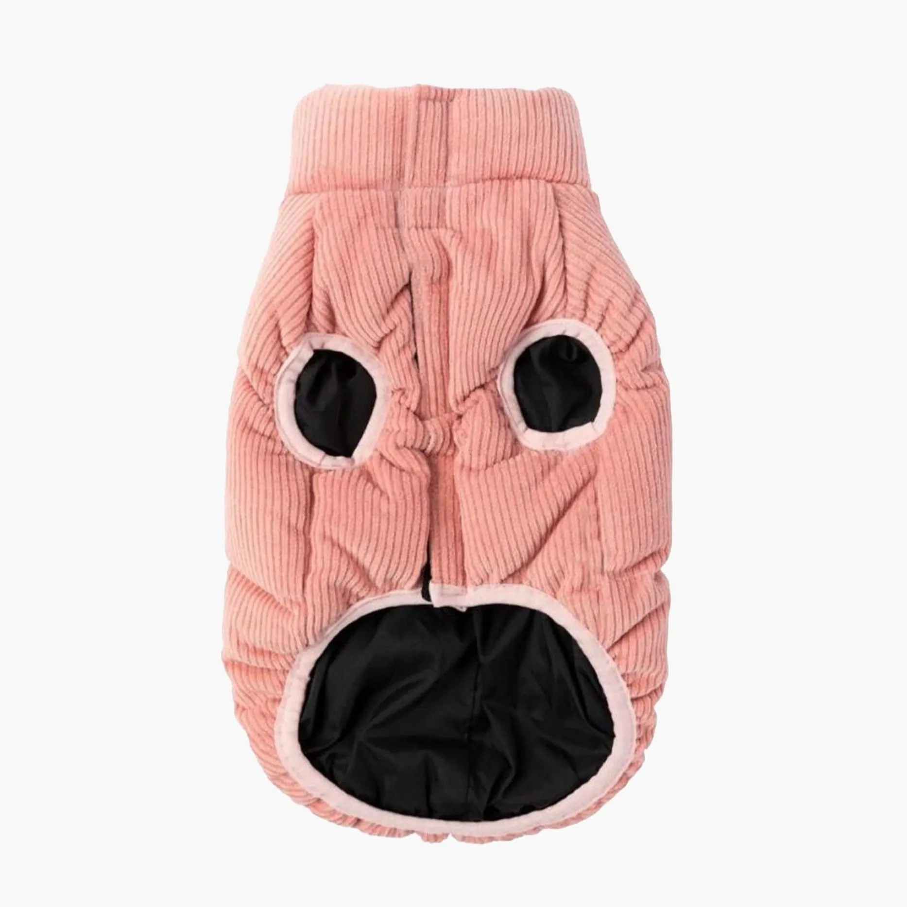 FuzzYard Pink Corduroy Dog Puffer Jacket | Warmth & Style Combined