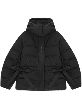 GANNI Oversized Puffer Jacket with Bow Detailing