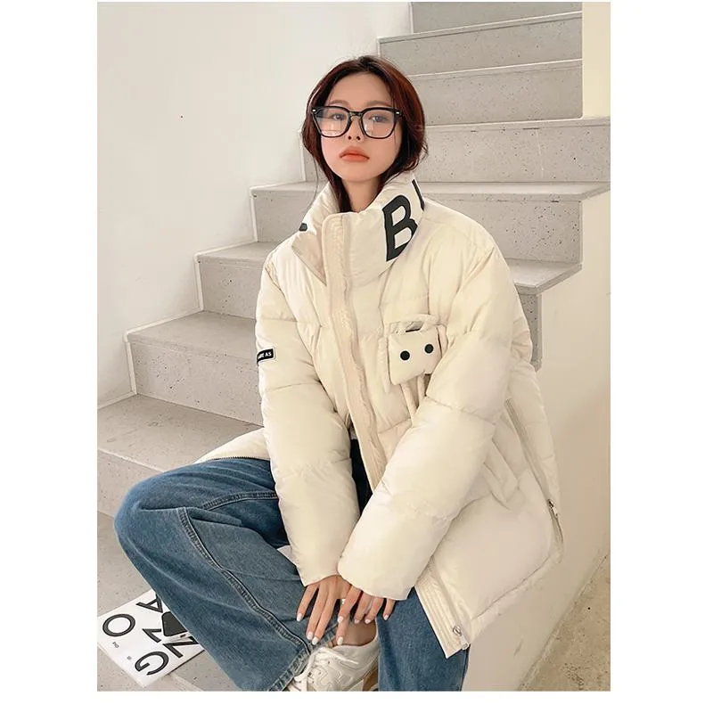 Gentle Preppy Style Niche Puffer Jacket