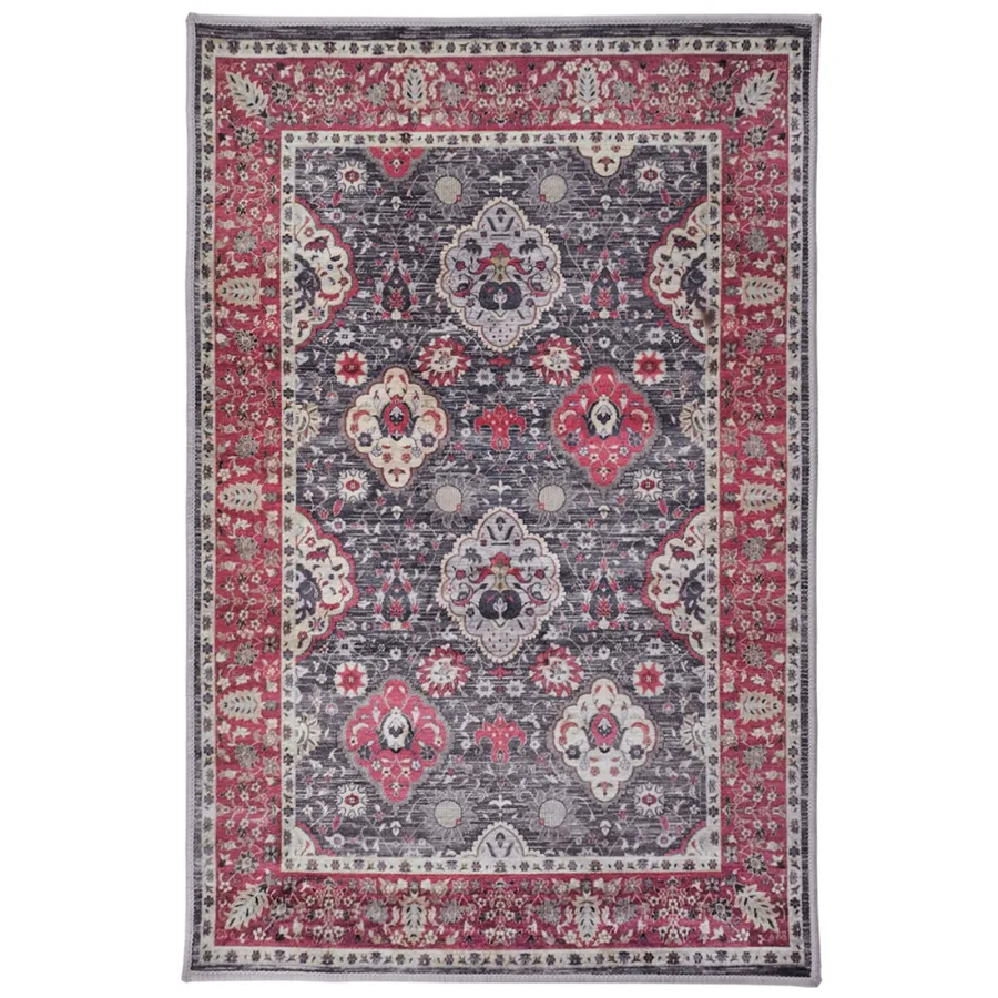 Gilgit Multicolour Traditional Nonslip Rug